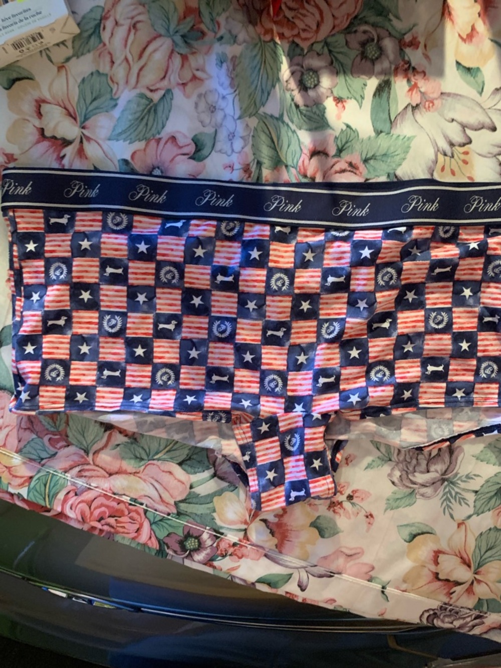 NWT PINK Victoria's Secret Men's Boxer Briefs Stars and Stripes Size XXL